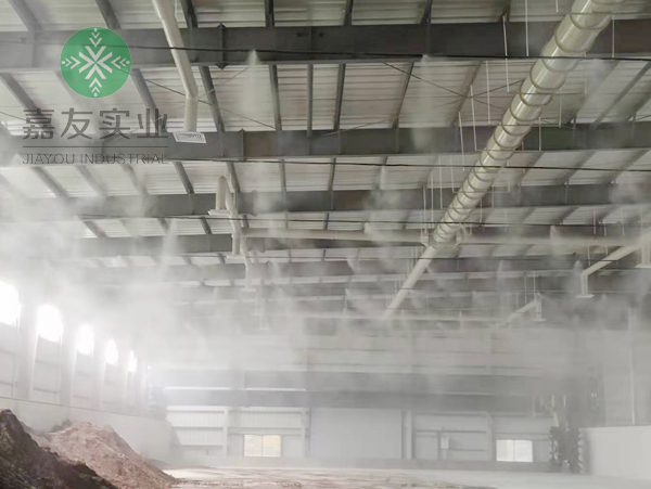 中科博聯(lián)有機(jī)固廢資源再生儲料棚噴霧降塵除臭7