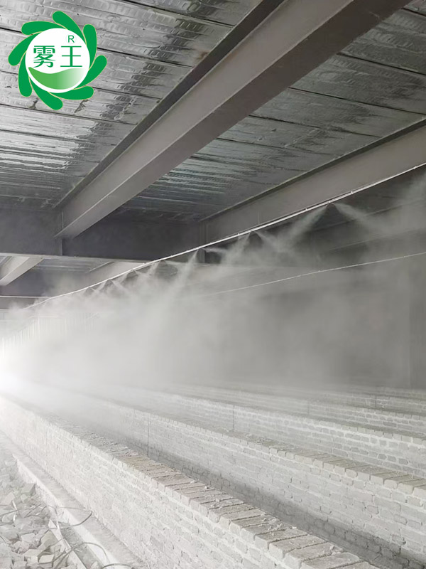 磚石成品倉庫高壓微霧加濕器 (1)