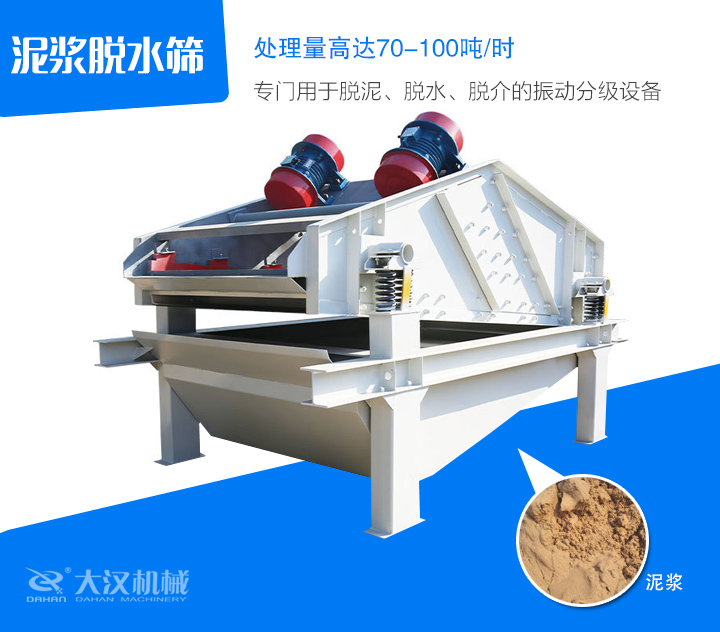 專(zhuān)門(mén)用于脫泥、脫水、脫介的振動(dòng)分級(jí)設(shè)備